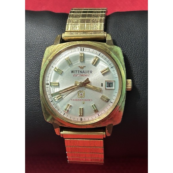 Wittnauer Other - Vintage Wittnauer Swiss Electronic Transistorized  Gold Tone Mens Watch